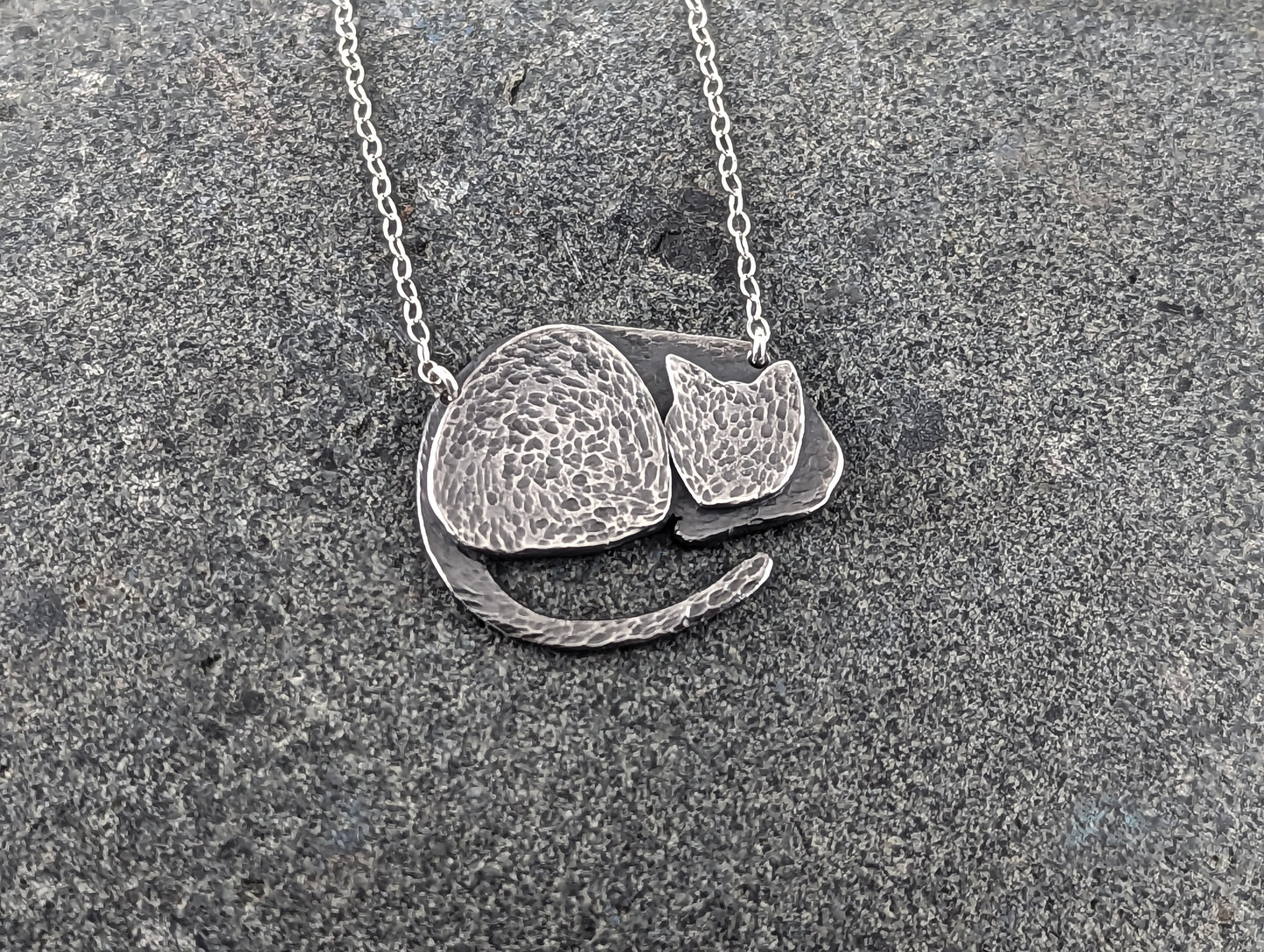 Sleeping Cat Pendant