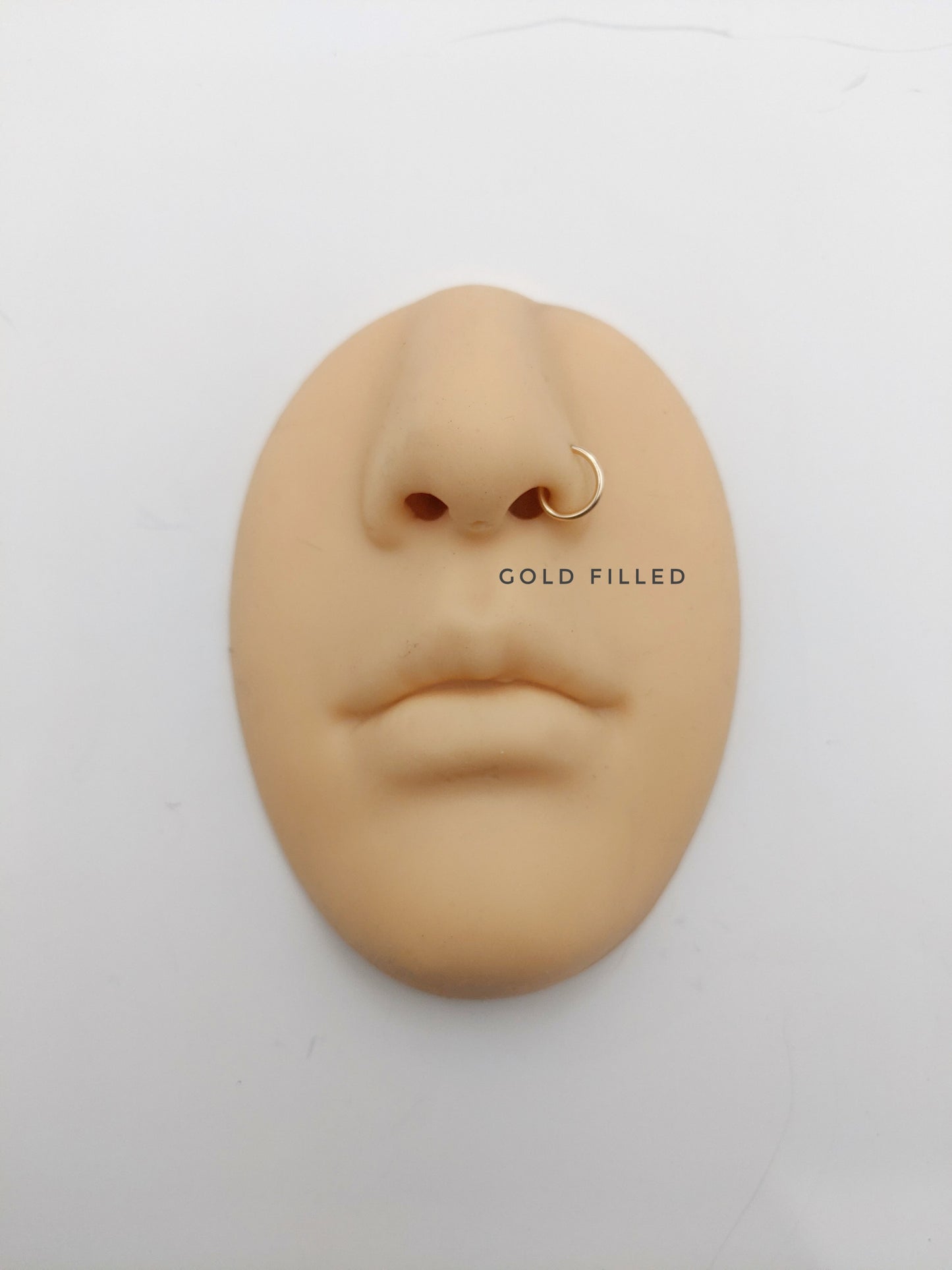 Faux Nose Ring Hoops