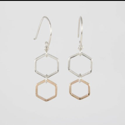 Hexagon Earrings