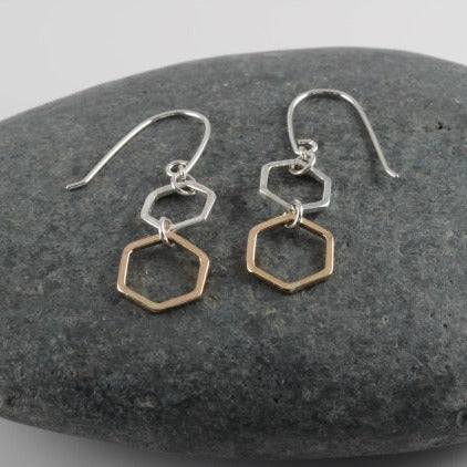 Hexagon Earrings