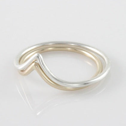 Chevron Stackable Ring