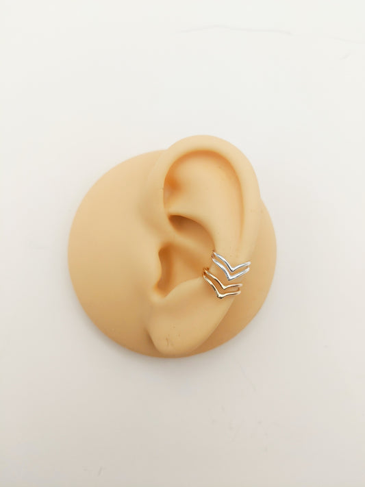 Double Chevron Ear Cuff