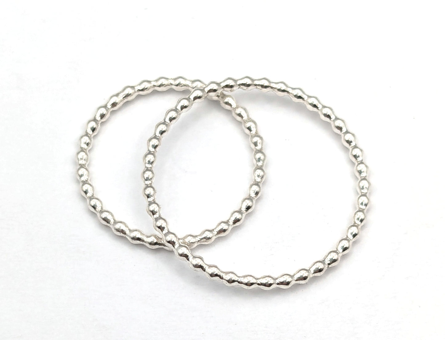 Thin Stackable Beadwire Ring