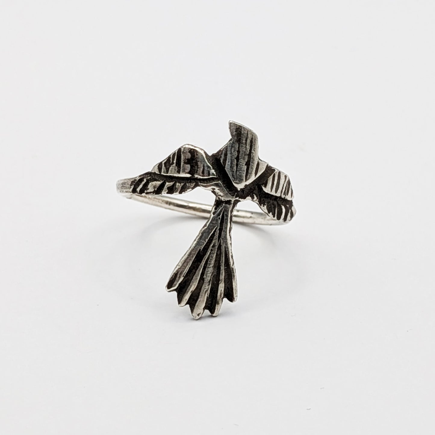 Crow in Flight Ring
