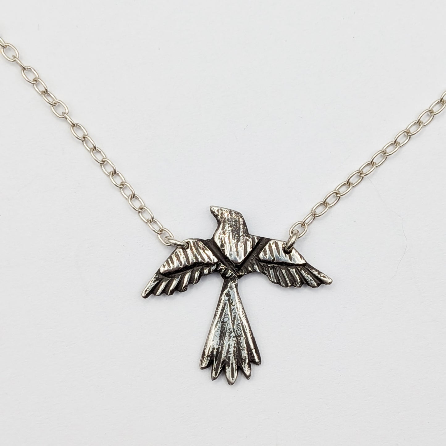 Crow in Flight Pendant