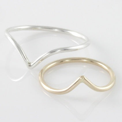 Chevron Stackable Ring